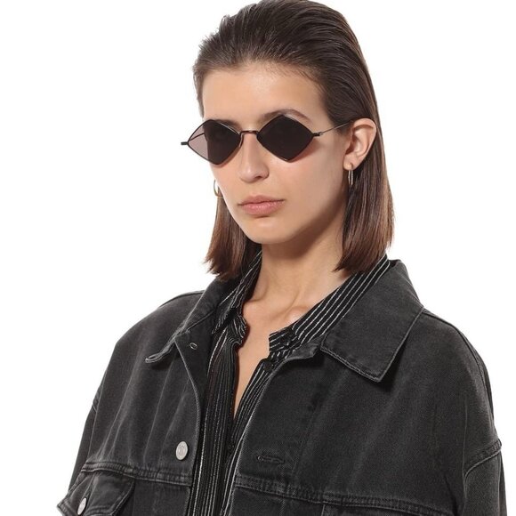 Saint Laurent Women Sunglasses Black Geometric SL302 LISA 002 BRAND NEW - Picture 6 of 17